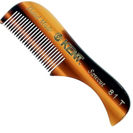 81T "Freddie" Handmade Beard Mustache Comb - Small. Unbreakable Fine Toothed Beard and Moustache Combs Pocket Size for Hair Grooming. Hand-Made Saw-Cut & Polished