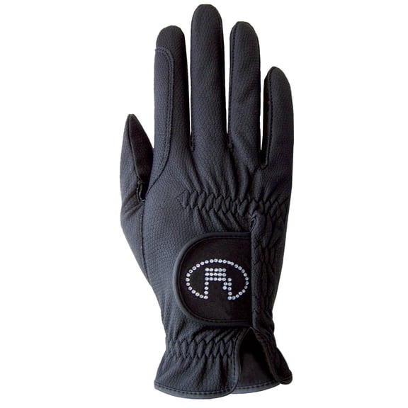 81TO Size 6 Roeckl Lisboa horse Riding Glove Womens Black