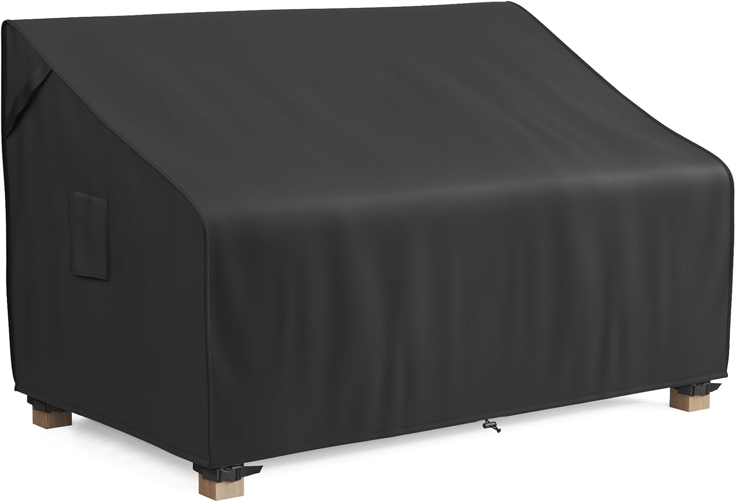 81W x 42D x 35H 3-Seater Outdoor Couch Cover Waterproof Patio Sofa Furniture Cover Heavy Duty Polyester Double Stitched Weather Resistant Classic Black