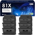 thumbnail image 1 of Compatible for HP 81X Toner Cartridge CF281X 81A CF281A High Yield (Black, 6-Pack), 1 of 8