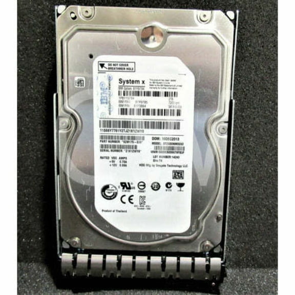 81Y9795 81Y9794 81Y3864 IBM 2TB 7200RPM 6Gb/s NL 3.5 SATA SERVER HDD Hard Drive disco