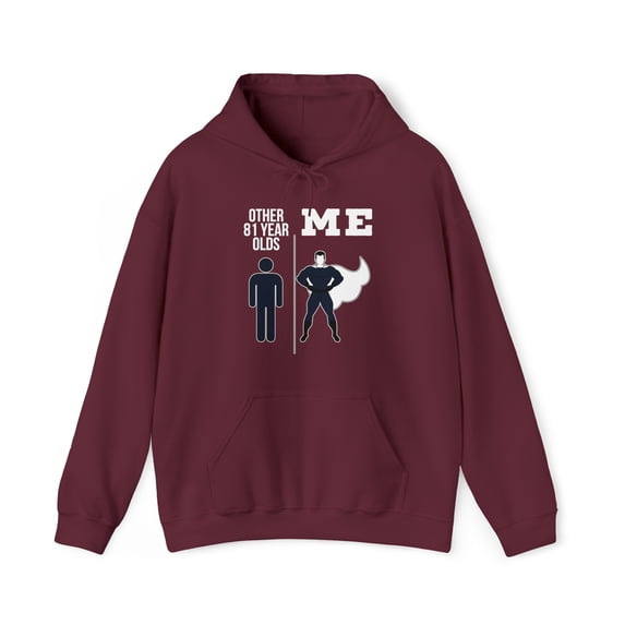 81st Birthday Hoodie, Gifts, Hooded Sweatshirt