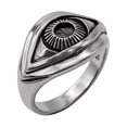 thumbnail image 1 of 81stgeneration Men's Women's 925 Sterling Silver Wiccan Gothic Third Eye ring, 1 of 2