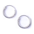 thumbnail image 1 of 81stgeneration Women's 925 Sterling Silver 1.2 mm 8 mm Tiny Round Hoop Earrings, 1 of 4