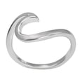thumbnail image 1 of 81stgeneration Women's 925 Sterling Silver Ocean Sea Wave Spiral Boho Beach Style Ring, 1 of 1