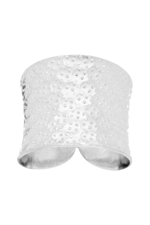 Women's 999 Fine Silver Karen Hill Tribe Tribal Hammered Textured Adjustable Ring