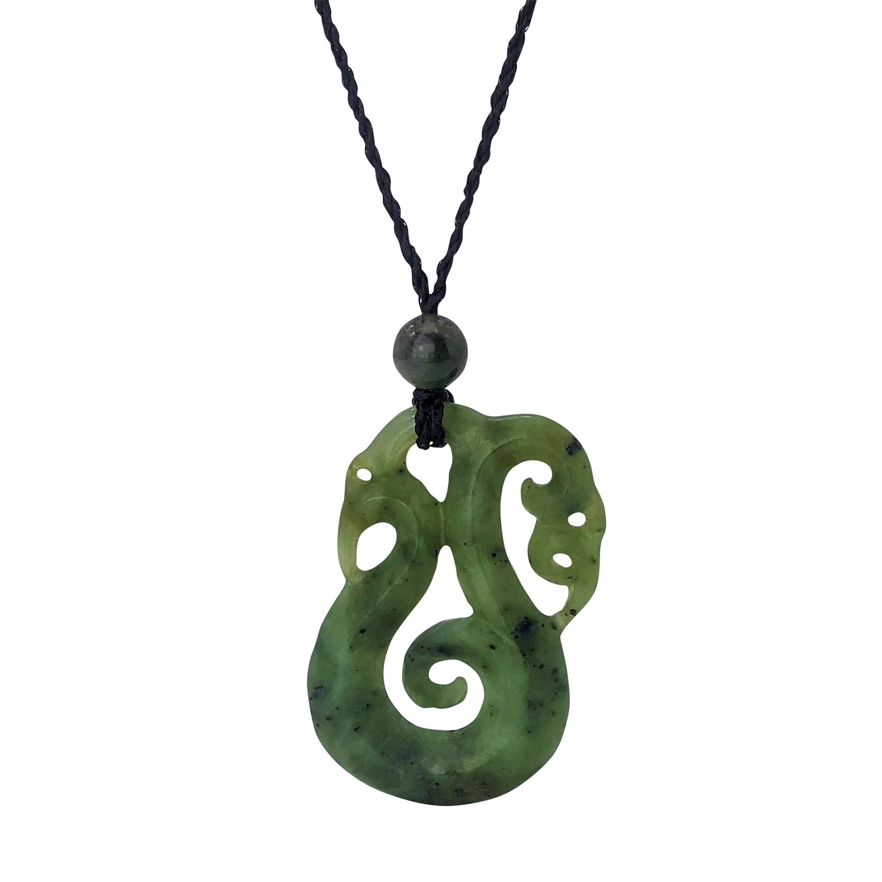 Neuseeland Maori Stil Haken Anhänger – Aus Natürlichem Nephrit Jade, Handgefertigt