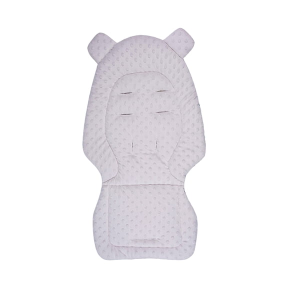 81x41cm Reversible Dotted Backing Seat Pad Soft Cotton Velvety Strollers Insert for Newborns High Chairs Pram Cart