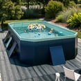 thumbnail image 1 of 82/102/118 Inch No-Inflation Adult Pool - Thickened PVC, Quick-Setup for Backyard - Durable Non-Inflatable Summer Swimming Pool, 1 of 17