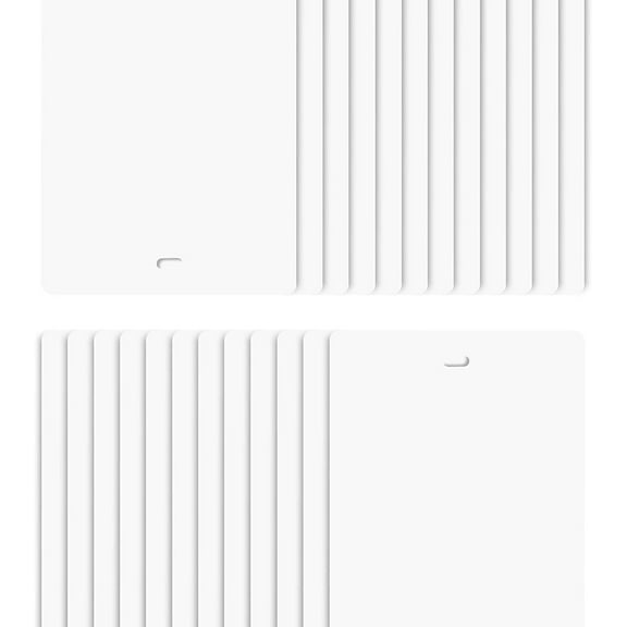82.5" White Vertical Blinds Replacement Slats Sliding Door Window (24 Pack)