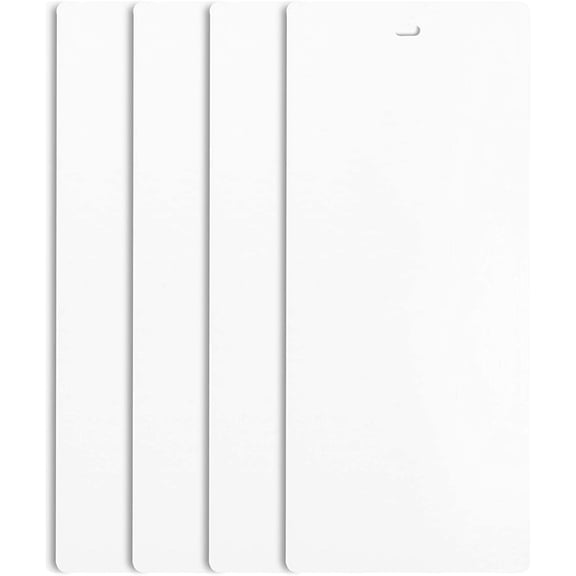82.5" White Vertical Blinds Replacement Slats Sliding Door Window (4 Pack)