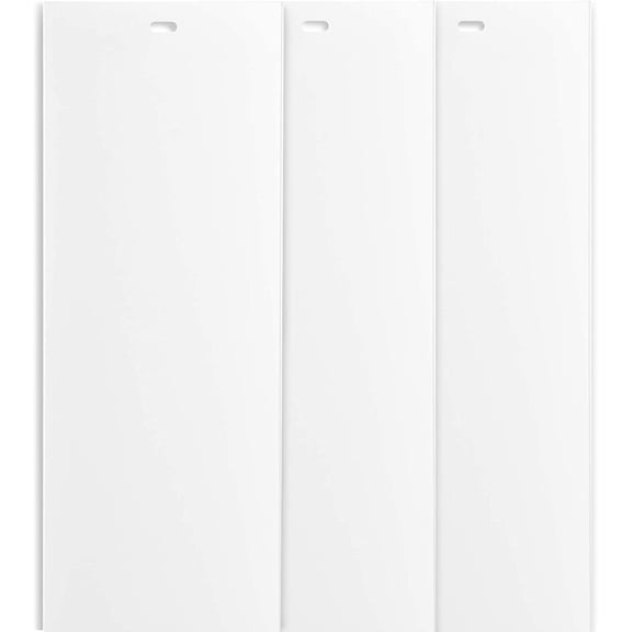 82.5" White Vertical Replacement Blinds Slats Sliding Door Window (3 Pack)