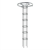 82.6inch Metal Garden Trellis, Rustproof Vertical Umbrella Trellis Wisteria Trellis, Tower Obelisk Garden Trellis, Outdoor Flower Support Stand Rack for Climbing Plants Flowers Vines Rose Moonflower