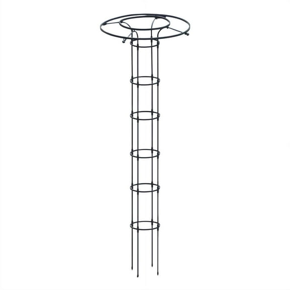 82.6inch Metal Garden Trellis, Rustproof Vertical Umbrella Trellis Wisteria Trellis, Tower Obelisk Garden Trellis, Outdoor Flower Support Stand Rack for Climbing Plants Flowers Vines Rose Moonflower