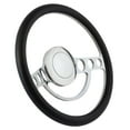 thumbnail image 1 of 82-84 FORD Ranger (midsize), Bronco II 14 Inch Polished (9 Hole) Classic Steering Wheel Carbon Fiber Vinyl Half Wrap, 1 of 3