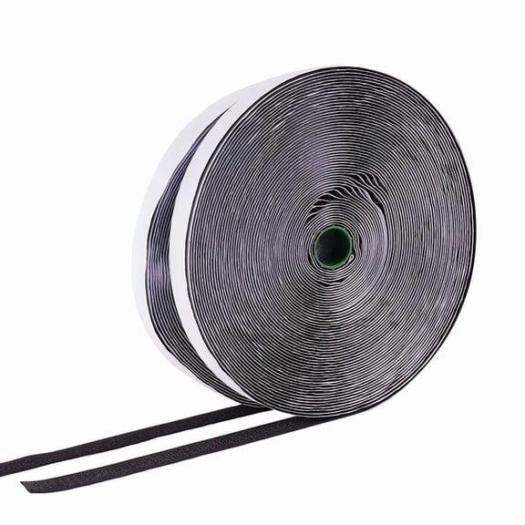 82 Feet 0.8 Inch Hook and Loop Tape Roll Self Adhesive Back Fastening Strips for Picture and Tools Hanging Pedal Board Fastening (Black)DIY