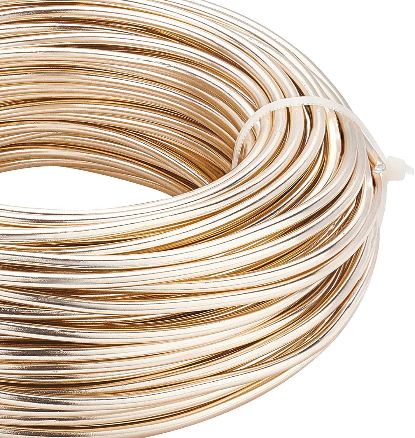 82 Feet 9 Gauge Aluminum Jewelry Craft Wire - Bendable Metal Sculpting Wire for Garden Model Making Floral Arts & Crafts Making - Champagne Yellow Champagne Gold