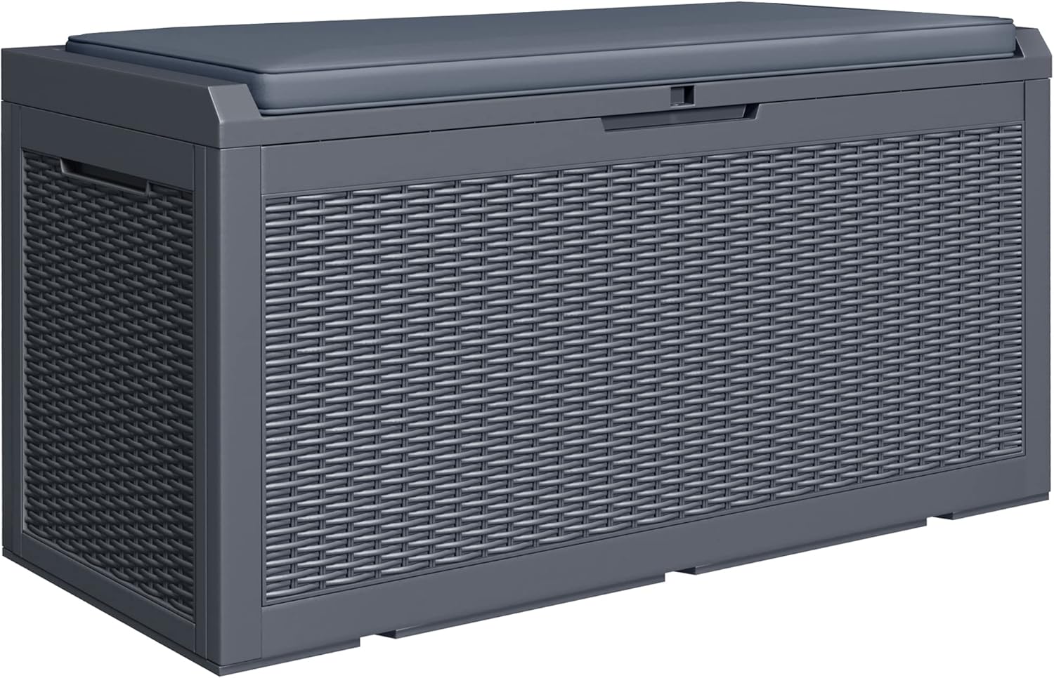 82 Gallon Resin Deck Box Large Outdoor Storage for Patio Furniture