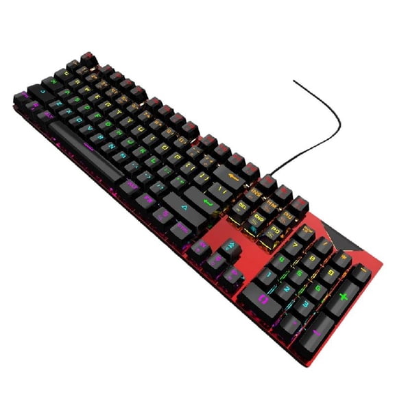 82 Key RGBs Backlits Mechanical Keyboards Blue Switches SplashProof Ergonomic