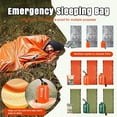 thumbnail image 1 of 82" X 36" Lightweight Emergency Bivvy Sleeping Bag, Waterproof & Windproof Thermal Survival Sack With Compact Carrying Pouch, Pack Of 1, For Outdoor Hiking, Camping, Backpacking &, 1 of 3