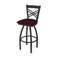 thumbnail image 1 of 820 Catalina 25" Swivel Counter Stool with Black Wrinkle Finish and Canter Bordeaux Seat, 1 of 2