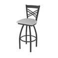 thumbnail image 1 of 820 Catalina 25" Swivel Counter Stool with Black Wrinkle Finish and Canter Folkstone Grey Seat, 1 of 3
