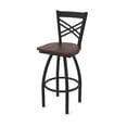 thumbnail image 1 of 820 Catalina 25" Swivel Counter Stool with Black Wrinkle Finish and Dark Cherry Oak Seat, 1 of 2