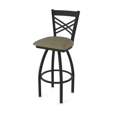 820 Catalina 25" Swivel Counter Stool with Black Wrinkle Finish and Graph Cork Seat