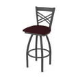 thumbnail image 1 of 820 Catalina 25" Swivel Counter Stool with Pewter Finish and Canter Bordeaux Seat, 1 of 2