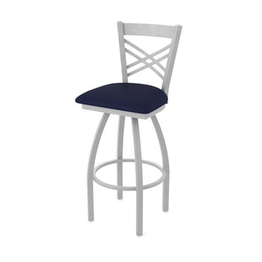 820 Catalina 30" Swivel Bar Stool with Anodized Nickel Finish and Canter Twilight Seat