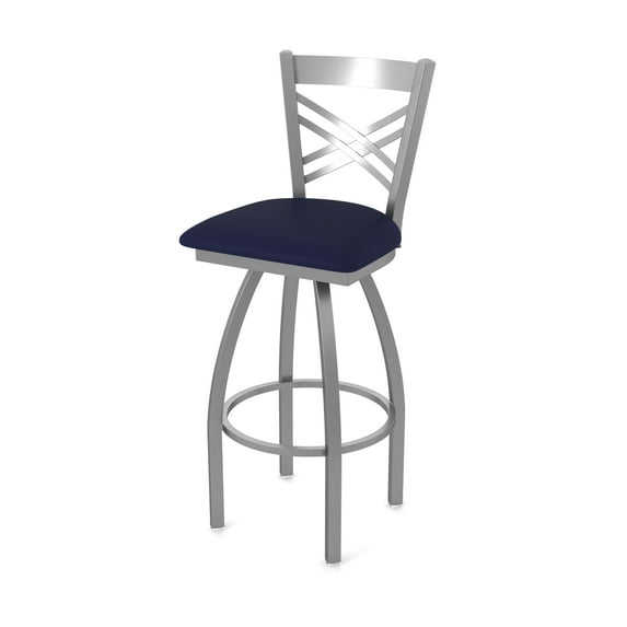 820 Catalina Stainless Steel 25" Swivel Counter Stool with Canter Twilight Seat
