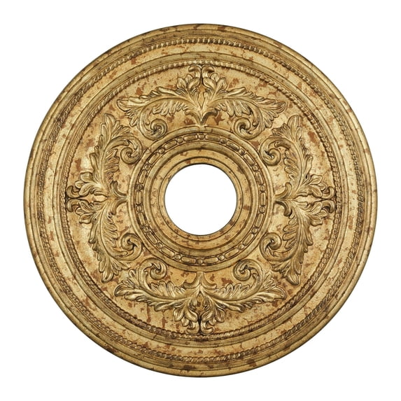 8200-65-Livex Lighting-Versailles - Ceiling Medallion in Style - 22.5 Inches wide by 1.5 Inches high-Vintage Gold Leaf Finish