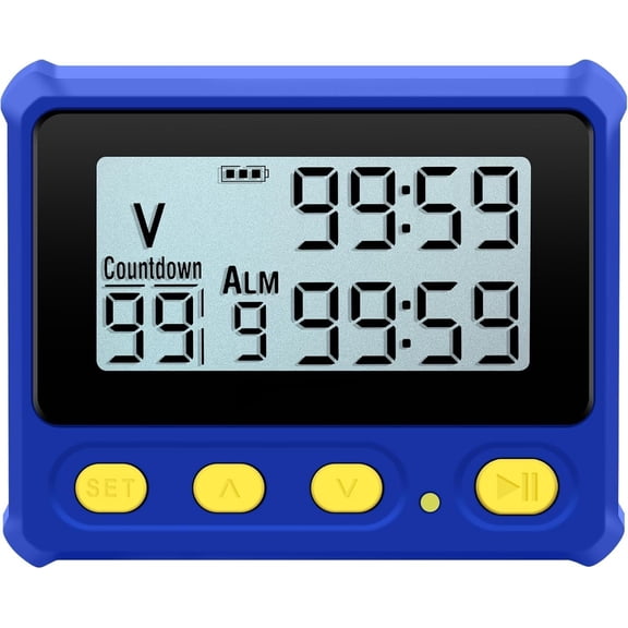 8200 Interval Timer and Stopwatch, Backlight, USB-C Charged, Clock