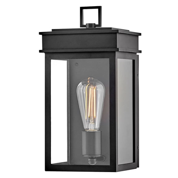 82060BK Lark Cole - 12W 1 LED Medium Outdoor Wall Lantern-13 Inches Tall and 6.5 Inches Wide