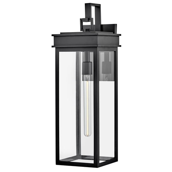 82065BK Lark Cole - 12W 1 LED Medium Outdoor Wall Lantern-25 Inches Tall and 8 Inches Wide