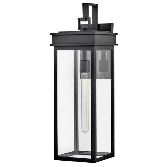 82065BK Lark Cole - 12W 1 LED Medium Outdoor Wall Lantern-25 Inches Tall and 8 Inches Wide