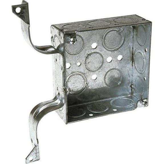 8208 Steel Square Box with Bracket- pack of 25