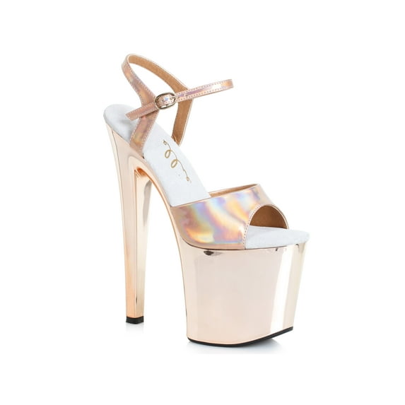 821-BRIA , 8" Stiletto With Rose Gold Platform