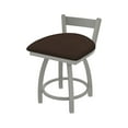 thumbnail image 1 of 821 Catalina 18" Low Back Swivel Vanity Stool with Anodized Nickel Finish and Rein Coffee Seat, 1 of 4