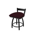 thumbnail image 1 of 821 Catalina 18" Low Back Swivel Vanity Stool with Pewter Finish and Canter Bordeaux Seat, 1 of 4