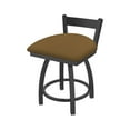 thumbnail image 1 of 821 Catalina 18" Low Back Swivel Vanity Stool with Pewter Finish and Canter Saddle Seat, 1 of 4
