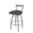 thumbnail image 1 of 821 Catalina 25" Low Back Swivel Counter Stool with Anodized Nickel Finish and Canter Storm Seat, 1 of 4