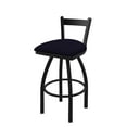 thumbnail image 1 of 821 Catalina 25" Low Back Swivel Counter Stool with Black Wrinkle Finish and Canter Twilight Seat, 1 of 4