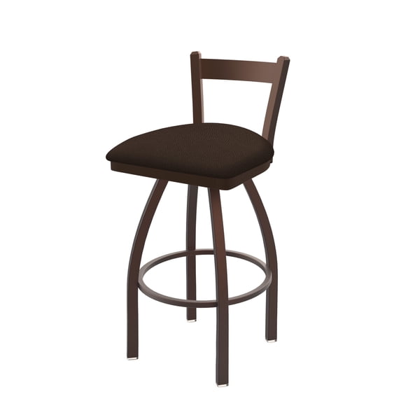821 Catalina 25" Low Back Swivel Counter Stool with Bronze Finish and Rein Coffee Seat