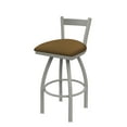 thumbnail image 1 of 821 Catalina 30" Low Back Swivel Bar Stool with Anodized Nickel Finish and Canter Saddle Seat, 1 of 4