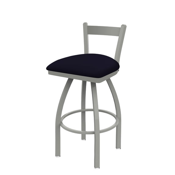 821 Catalina 30" Low Back Swivel Bar Stool with Anodized Nickel Finish and Canter Twilight Seat
