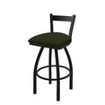 thumbnail image 1 of 821 Catalina 30" Low Back Swivel Bar Stool with Black Wrinkle Finish and Canter Pine Seat, 1 of 4