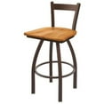 thumbnail image 1 of 821 Catalina Low Back Swivel Counter Stool, Bronze & Medium Maple, 1 of 1