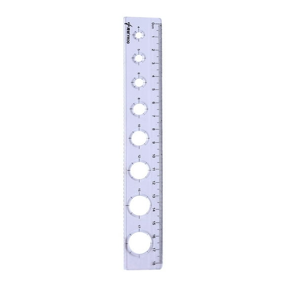 82131 18Cm Student Office Ruler Ruler, 1X Ruler Ruler, Clear
