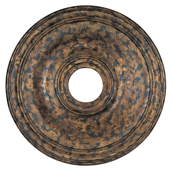 8219-36-Livex Lighting-Accessory - 20 Inch Ceiling Medallion-Hand Applied European Bronze Finish